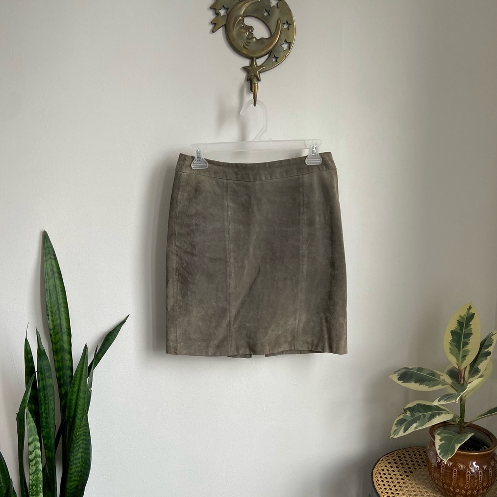 100% leather skirt